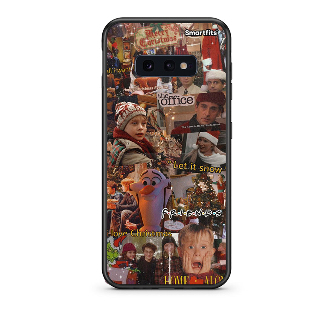 samsung s10e Xmas Wishes θήκη από τη Smartfits με σχέδιο στο πίσω μέρος και μαύρο περίβλημα | Smartphone case with colorful back and black bezels by Smartfits