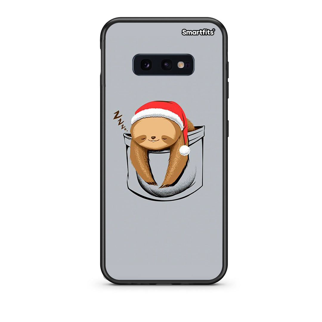 samsung s10e Xmas Zzzz θήκη από τη Smartfits με σχέδιο στο πίσω μέρος και μαύρο περίβλημα | Smartphone case with colorful back and black bezels by Smartfits
