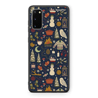 Thumbnail for Samsung S20 Christmas Elements θήκη από τη Smartfits με σχέδιο στο πίσω μέρος και μαύρο περίβλημα | Smartphone case with colorful back and black bezels by Smartfits
