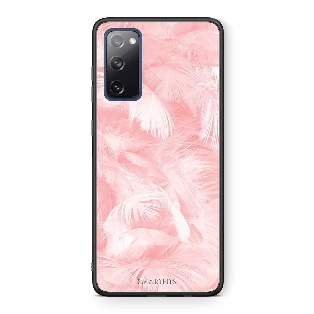 Boho Pink Feather - Samsung Galaxy S20 FE θήκη