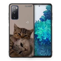 Thumbnail for Θήκη Samsung S20 FE Cats In Love από τη Smartfits με σχέδιο στο πίσω μέρος και μαύρο περίβλημα | Samsung S20 FE Cats In Love case with colorful back and black bezels