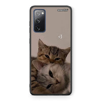 Thumbnail for Θήκη Samsung S20 FE Cats In Love από τη Smartfits με σχέδιο στο πίσω μέρος και μαύρο περίβλημα | Samsung S20 FE Cats In Love case with colorful back and black bezels