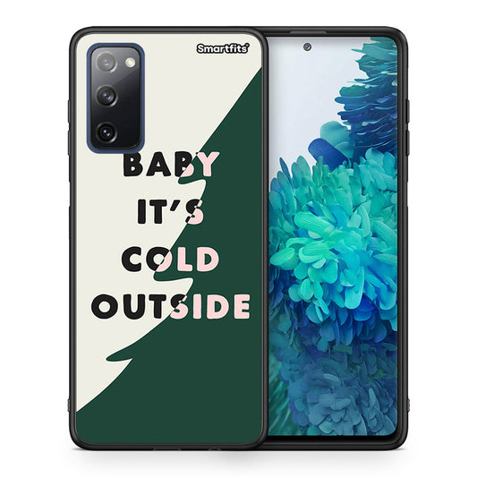 Θήκη Samsung S20 FE Cold Outside από τη Smartfits με σχέδιο στο πίσω μέρος και μαύρο περίβλημα | Samsung S20 FE Cold Outside case with colorful back and black bezels