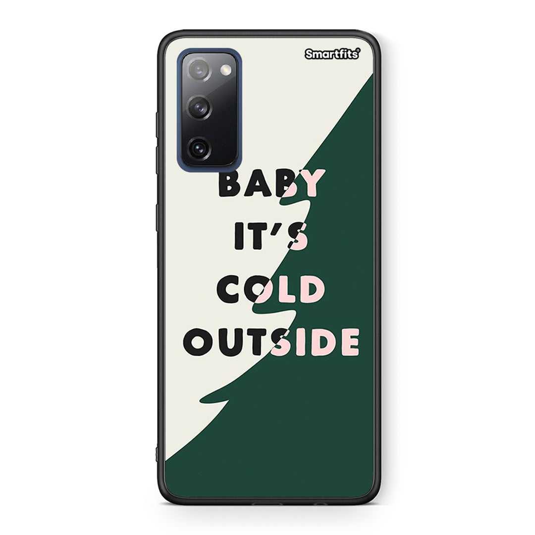 Θήκη Samsung S20 FE Cold Outside από τη Smartfits με σχέδιο στο πίσω μέρος και μαύρο περίβλημα | Samsung S20 FE Cold Outside case with colorful back and black bezels