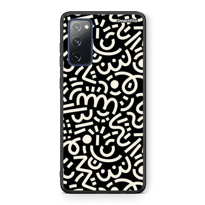 Θήκη Samsung S20 FE Doodle Art από τη Smartfits με σχέδιο στο πίσω μέρος και μαύρο περίβλημα | Samsung S20 FE Doodle Art case with colorful back and black bezels