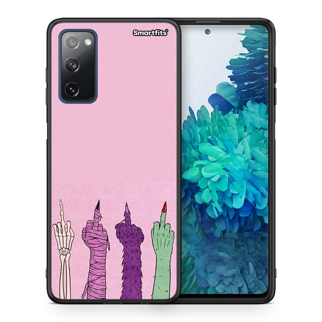 Θήκη Samsung S20 FE Halloween Be A Lady από τη Smartfits με σχέδιο στο πίσω μέρος και μαύρο περίβλημα | Samsung S20 FE Halloween Be A Lady case with colorful back and black bezels