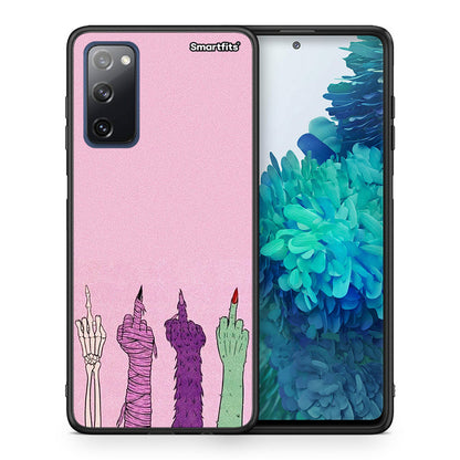 Θήκη Samsung S20 FE Halloween Be A Lady από τη Smartfits με σχέδιο στο πίσω μέρος και μαύρο περίβλημα | Samsung S20 FE Halloween Be A Lady case with colorful back and black bezels