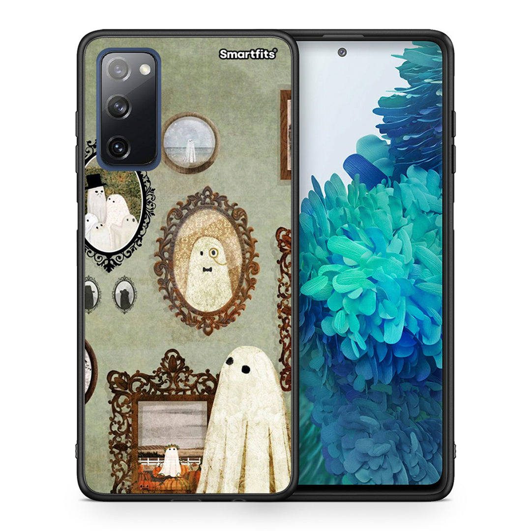 Θήκη Samsung S20 FE Halloween Ghost Season από τη Smartfits με σχέδιο στο πίσω μέρος και μαύρο περίβλημα | Samsung S20 FE Halloween Ghost Season case with colorful back and black bezels