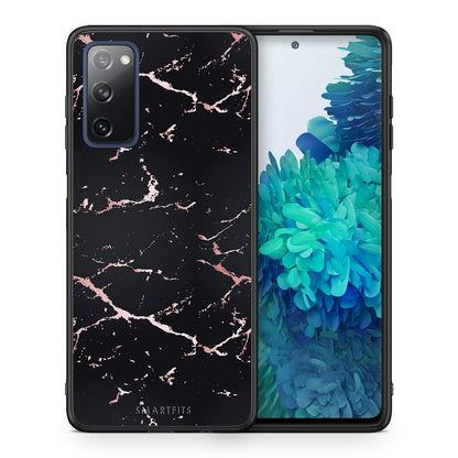 Marble Black Rosegold - Samsung Galaxy S20 FE θήκη