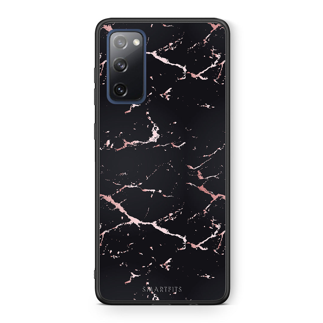 Marble Black Rosegold - Samsung Galaxy S20 FE θήκη