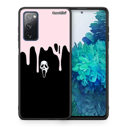 Θήκη Samsung S20 FE Melting Halloween Mask από τη Smartfits με σχέδιο στο πίσω μέρος και μαύρο περίβλημα | Samsung S20 FE Melting Halloween Mask case with colorful back and black bezels