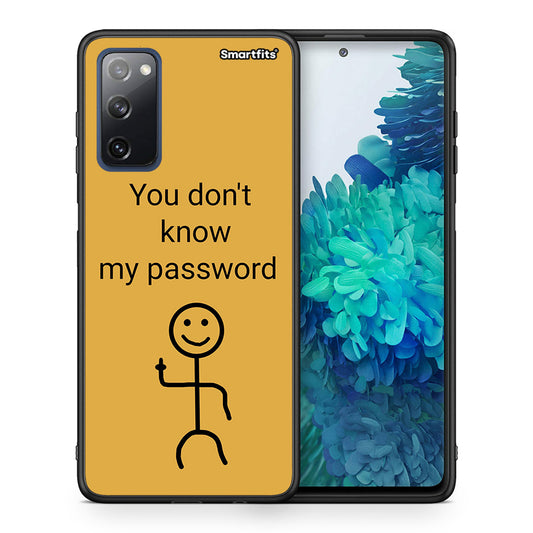 Θήκη Samsung S20 FE My Password από τη Smartfits με σχέδιο στο πίσω μέρος και μαύρο περίβλημα | Samsung S20 FE My Password case with colorful back and black bezels
