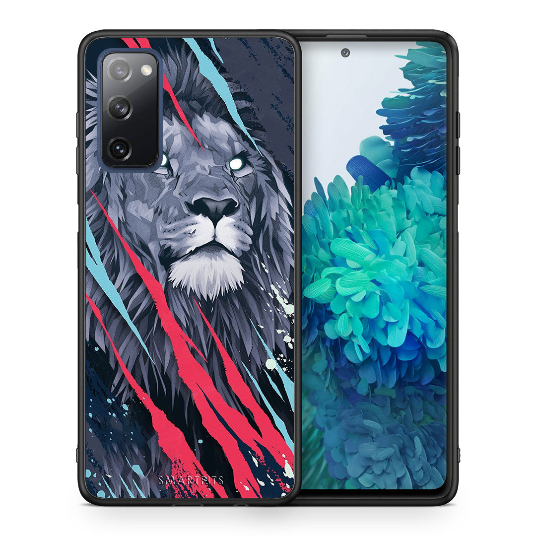 PopArt Lion Designer - Samsung Galaxy S20 FE θήκη