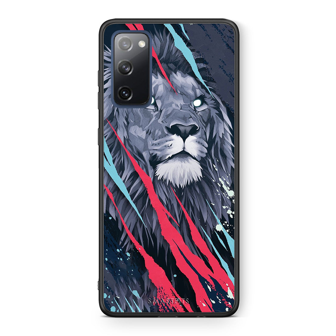 PopArt Lion Designer - Samsung Galaxy S20 FE θήκη