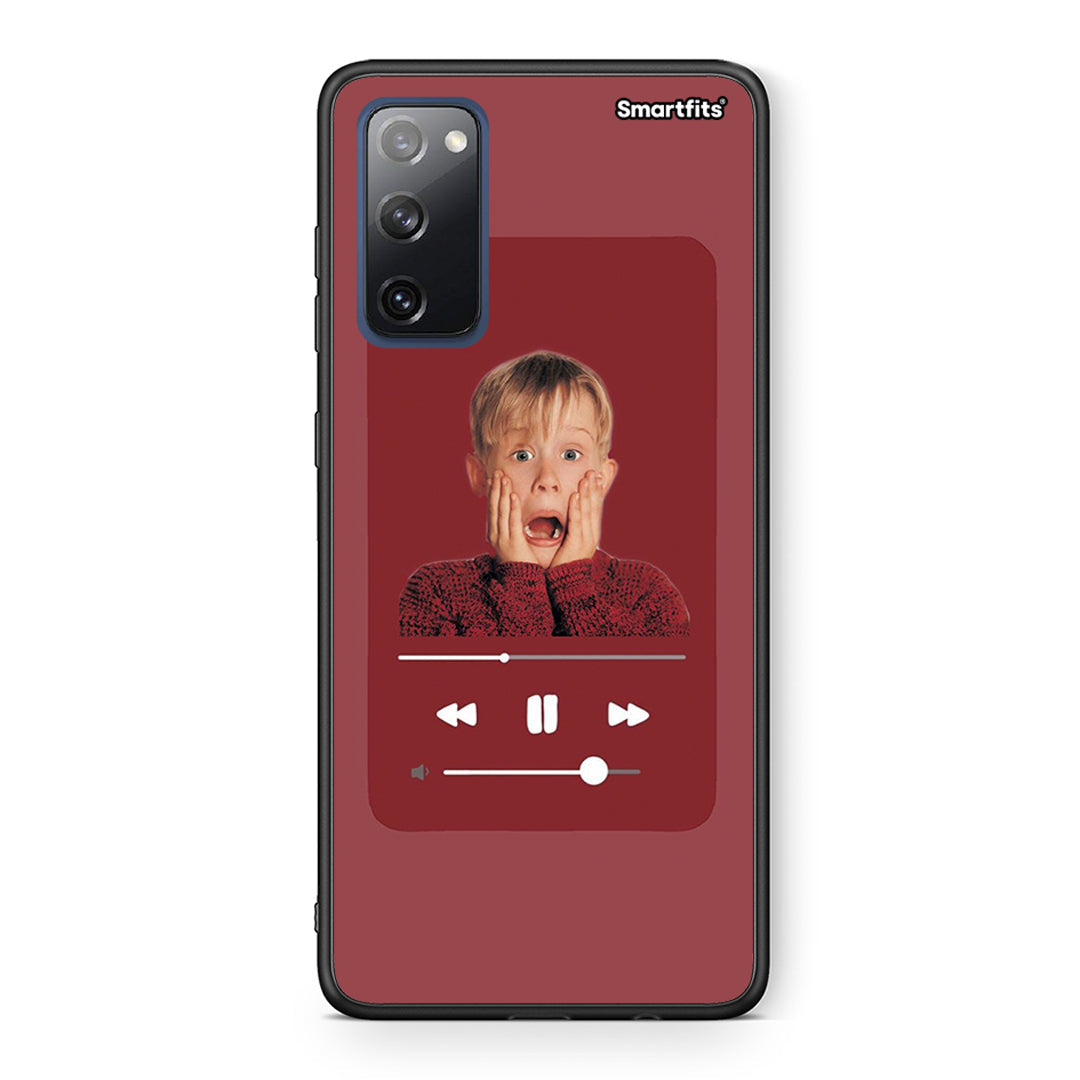 Θήκη Samsung S20 FE Xmas Alone Music από τη Smartfits με σχέδιο στο πίσω μέρος και μαύρο περίβλημα | Samsung S20 FE Xmas Alone Music case with colorful back and black bezels