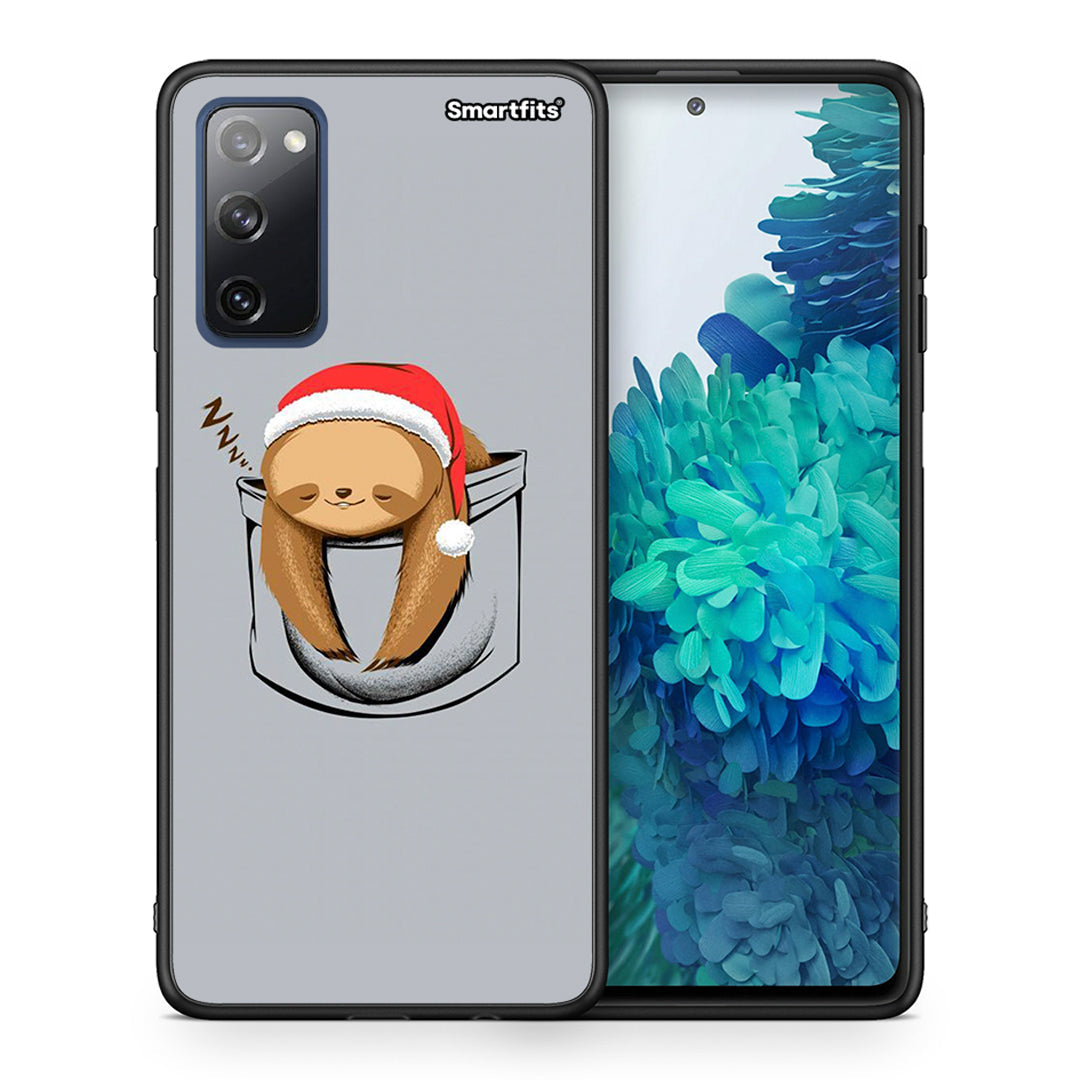 Θήκη Samsung S20 FE Xmas Zzzz από τη Smartfits με σχέδιο στο πίσω μέρος και μαύρο περίβλημα | Samsung S20 FE Xmas Zzzz case with colorful back and black bezels