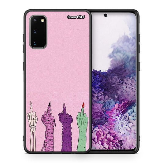 Θήκη Samsung S20 Halloween Be A Lady από τη Smartfits με σχέδιο στο πίσω μέρος και μαύρο περίβλημα | Samsung S20 Halloween Be A Lady case with colorful back and black bezels