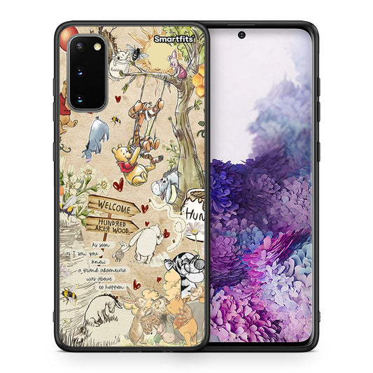 Θήκη Samsung S20 Happy Friends από τη Smartfits με σχέδιο στο πίσω μέρος και μαύρο περίβλημα | Samsung S20 Happy Friends case with colorful back and black bezels