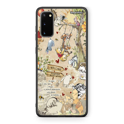 Samsung S20 Happy Friends θήκη από τη Smartfits με σχέδιο στο πίσω μέρος και μαύρο περίβλημα | Smartphone case with colorful back and black bezels by Smartfits
