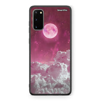 Thumbnail for Samsung S20 Pink Moon Θήκη από τη Smartfits με σχέδιο στο πίσω μέρος και μαύρο περίβλημα | Smartphone case with colorful back and black bezels by Smartfits