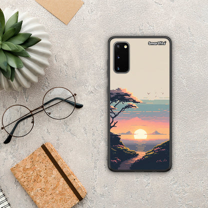 Pixel Sunset - Samsung Galaxy S20 θήκη