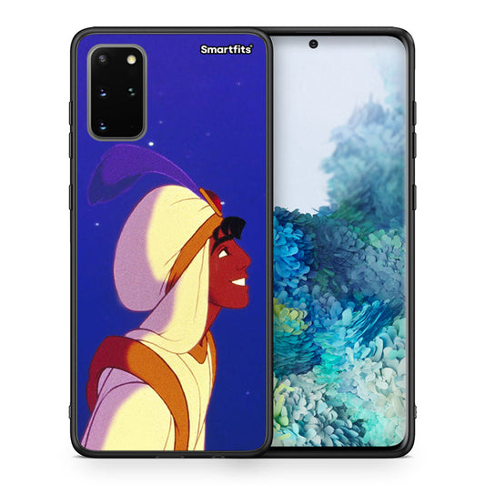 Θήκη Samsung S20 Plus Alladin And Jasmine Love 1 από τη Smartfits με σχέδιο στο πίσω μέρος και μαύρο περίβλημα | Samsung S20 Plus Alladin And Jasmine Love 1 case with colorful back and black bezels