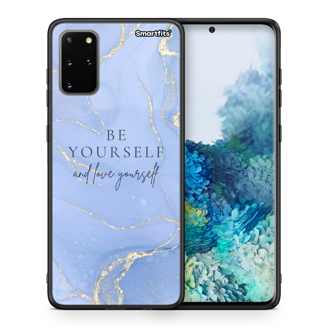 Θήκη Samsung S20 Plus Be Yourself από τη Smartfits με σχέδιο στο πίσω μέρος και μαύρο περίβλημα | Samsung S20 Plus Be Yourself case with colorful back and black bezels