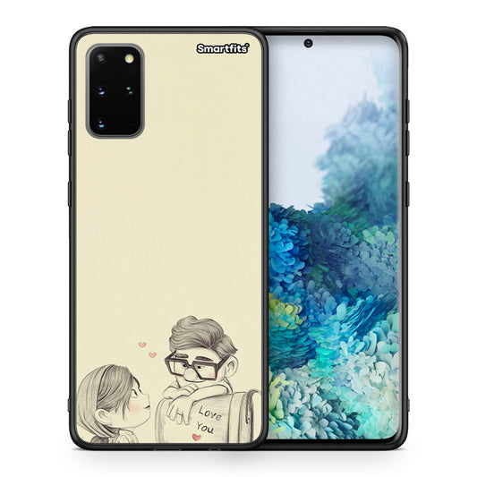 Θήκη Samsung S20 Plus Carl And Ellie από τη Smartfits με σχέδιο στο πίσω μέρος και μαύρο περίβλημα | Samsung S20 Plus Carl And Ellie case with colorful back and black bezels