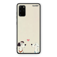 Thumbnail for Samsung S20 Plus Dalmatians Love θήκη από τη Smartfits με σχέδιο στο πίσω μέρος και μαύρο περίβλημα | Smartphone case with colorful back and black bezels by Smartfits