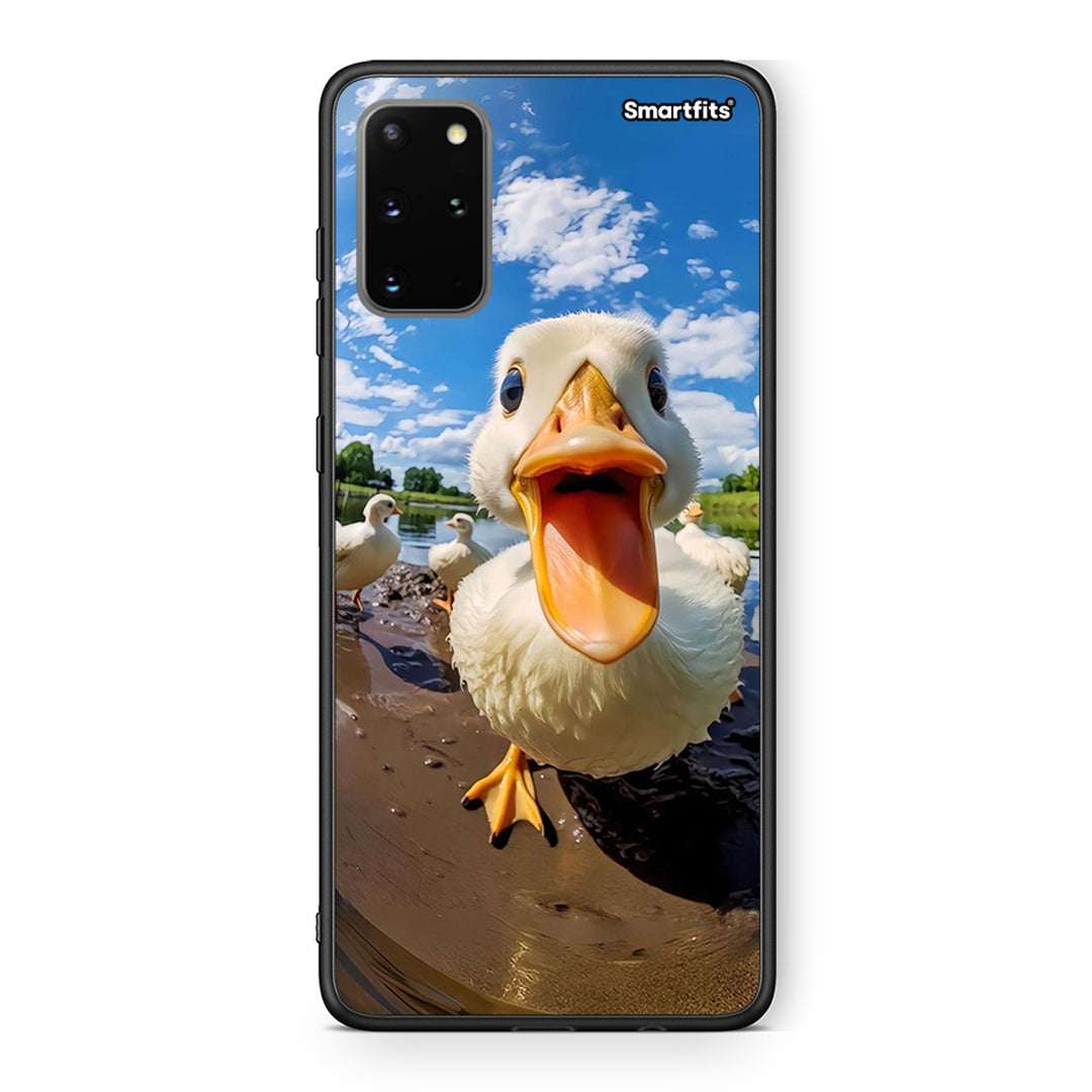 Samsung S20 Plus Duck Face θήκη από τη Smartfits με σχέδιο στο πίσω μέρος και μαύρο περίβλημα | Smartphone case with colorful back and black bezels by Smartfits