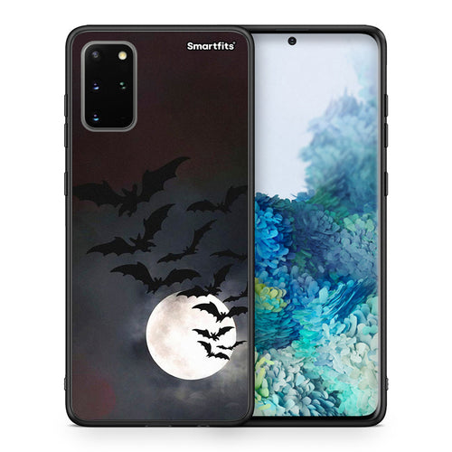 Θήκη Samsung S20 Plus Halloween Bat Night από τη Smartfits με σχέδιο στο πίσω μέρος και μαύρο περίβλημα | Samsung S20 Plus Halloween Bat Night case with colorful back and black bezels