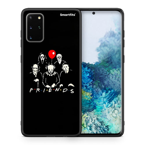 Θήκη Samsung S20 Plus Halloween Friends από τη Smartfits με σχέδιο στο πίσω μέρος και μαύρο περίβλημα | Samsung S20 Plus Halloween Friends case with colorful back and black bezels