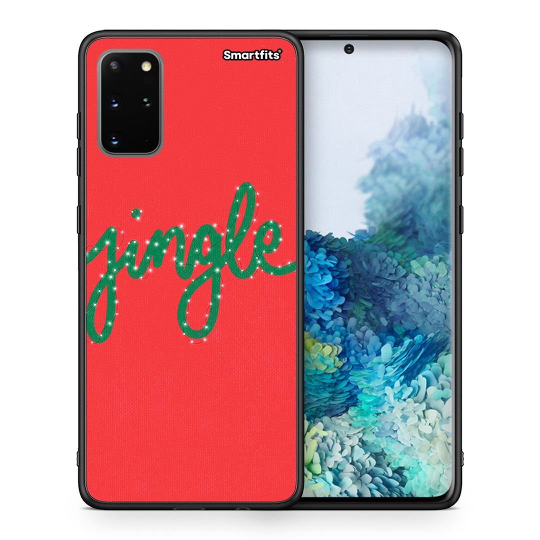 Θήκη Samsung S20 Plus Jingle Xmas από τη Smartfits με σχέδιο στο πίσω μέρος και μαύρο περίβλημα | Samsung S20 Plus Jingle Xmas case with colorful back and black bezels