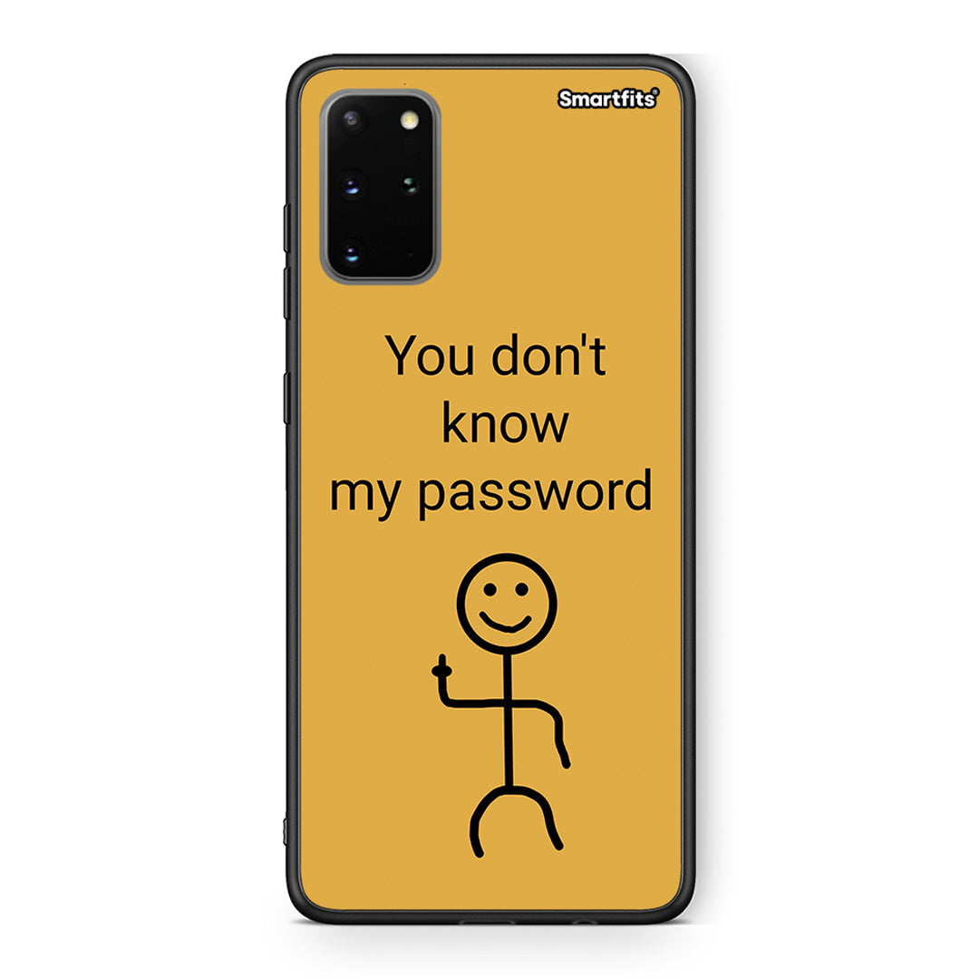 Samsung S20 Plus My Password Θήκη από τη Smartfits με σχέδιο στο πίσω μέρος και μαύρο περίβλημα | Smartphone case with colorful back and black bezels by Smartfits
