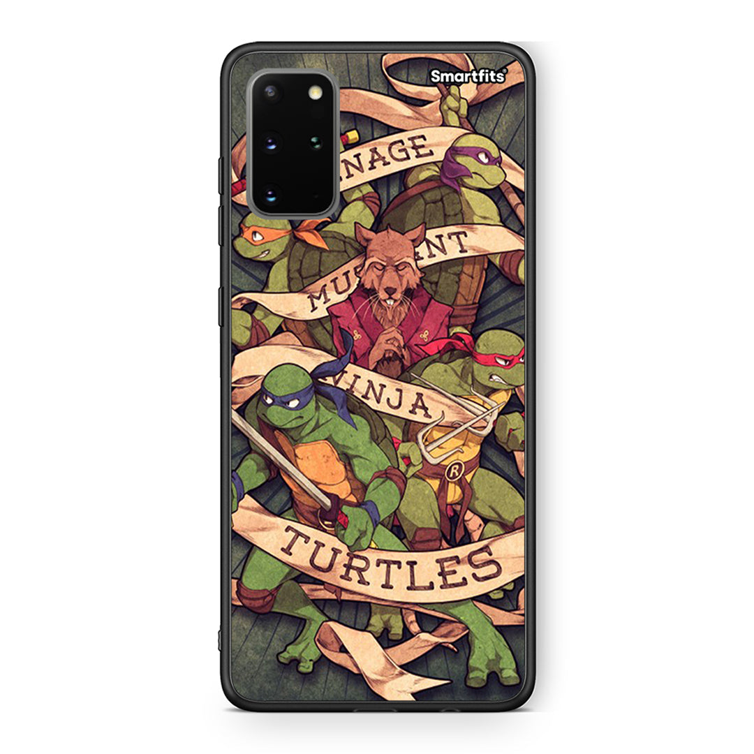Samsung S20 Plus Ninja Turtles θήκη από τη Smartfits με σχέδιο στο πίσω μέρος και μαύρο περίβλημα | Smartphone case with colorful back and black bezels by Smartfits