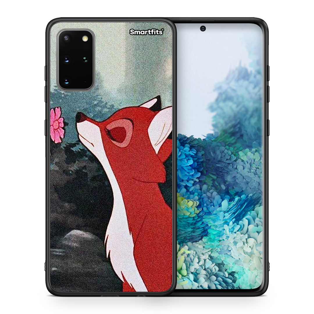 Θήκη Samsung S20 Plus Tod And Vixey Love 2 από τη Smartfits με σχέδιο στο πίσω μέρος και μαύρο περίβλημα | Samsung S20 Plus Tod And Vixey Love 2 case with colorful back and black bezels
