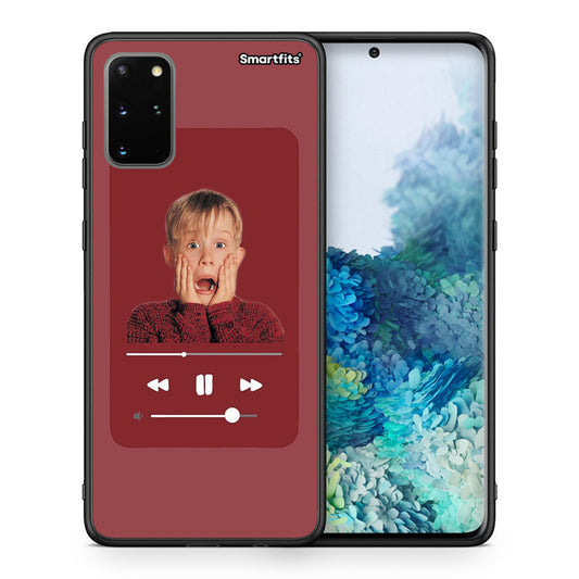 Θήκη Samsung S20 Plus Xmas Alone Music από τη Smartfits με σχέδιο στο πίσω μέρος και μαύρο περίβλημα | Samsung S20 Plus Xmas Alone Music case with colorful back and black bezels