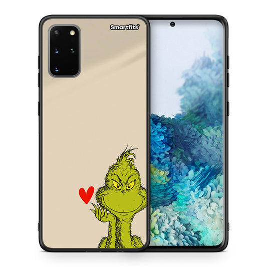 Θήκη Samsung S20 Plus Xmas Grinch από τη Smartfits με σχέδιο στο πίσω μέρος και μαύρο περίβλημα | Samsung S20 Plus Xmas Grinch case with colorful back and black bezels