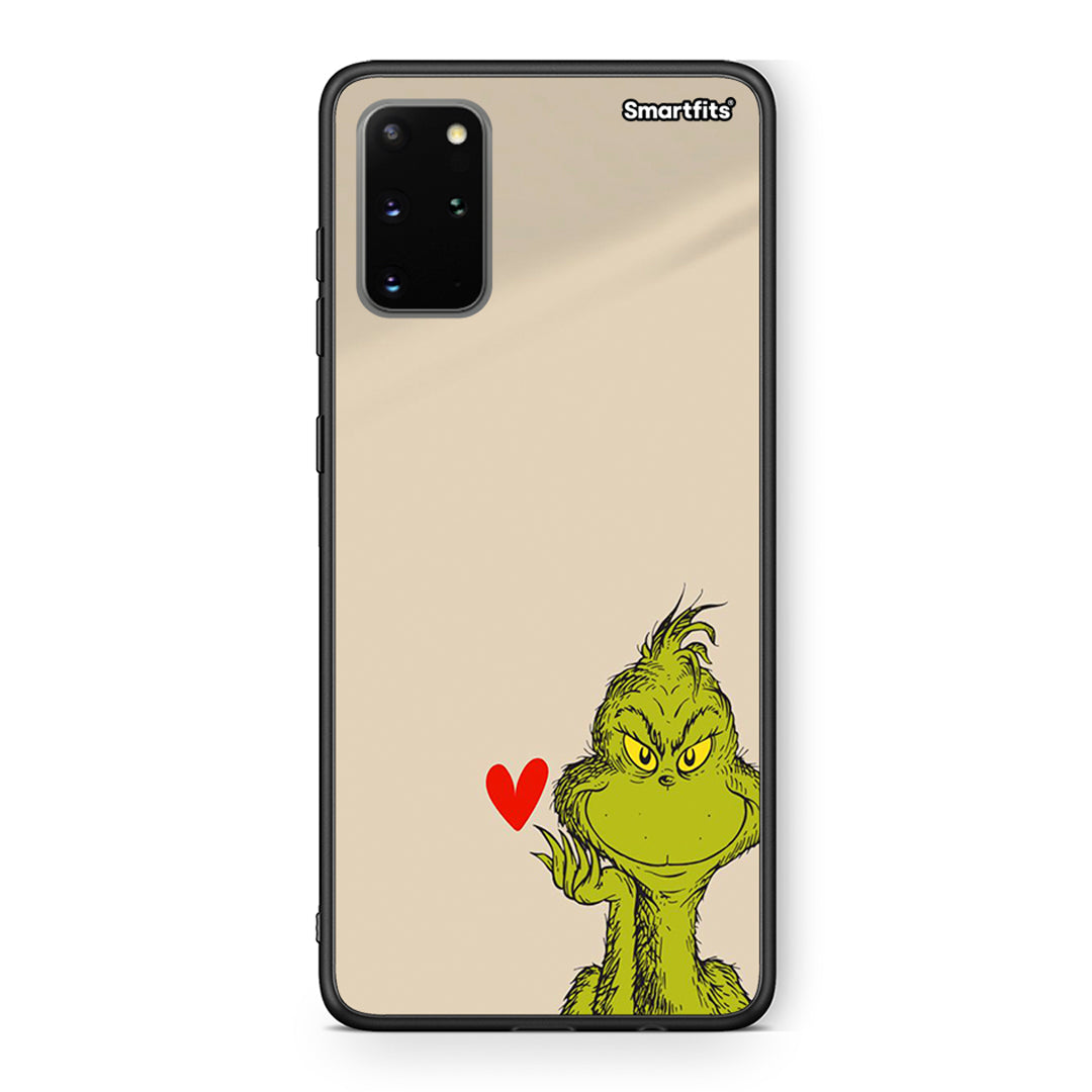 Samsung S20 Plus Xmas Grinch θήκη από τη Smartfits με σχέδιο στο πίσω μέρος και μαύρο περίβλημα | Smartphone case with colorful back and black bezels by Smartfits