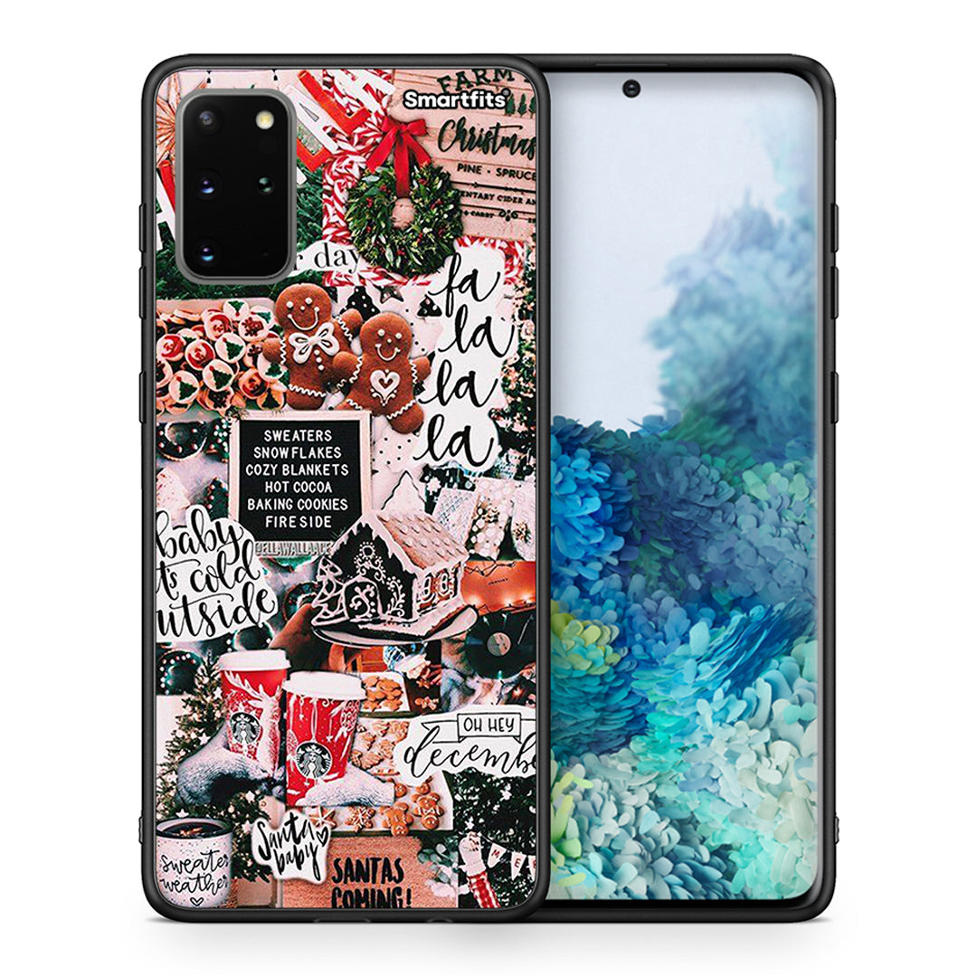 Θήκη Samsung S20 Plus Xmas Habbits από τη Smartfits με σχέδιο στο πίσω μέρος και μαύρο περίβλημα | Samsung S20 Plus Xmas Habbits case with colorful back and black bezels