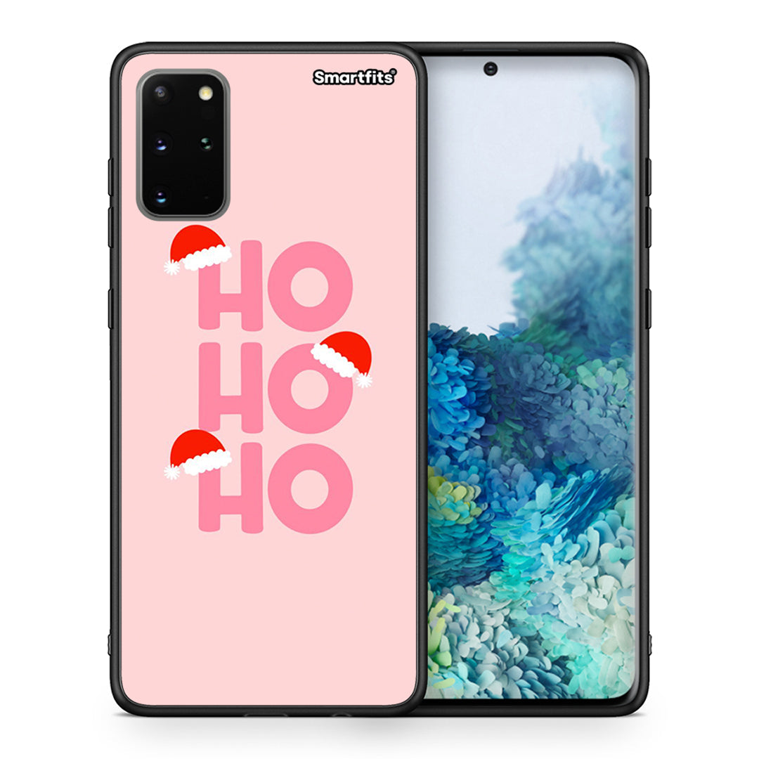 Θήκη Samsung S20 Plus Xmas Ho Ho Ho από τη Smartfits με σχέδιο στο πίσω μέρος και μαύρο περίβλημα | Samsung S20 Plus Xmas Ho Ho Ho case with colorful back and black bezels