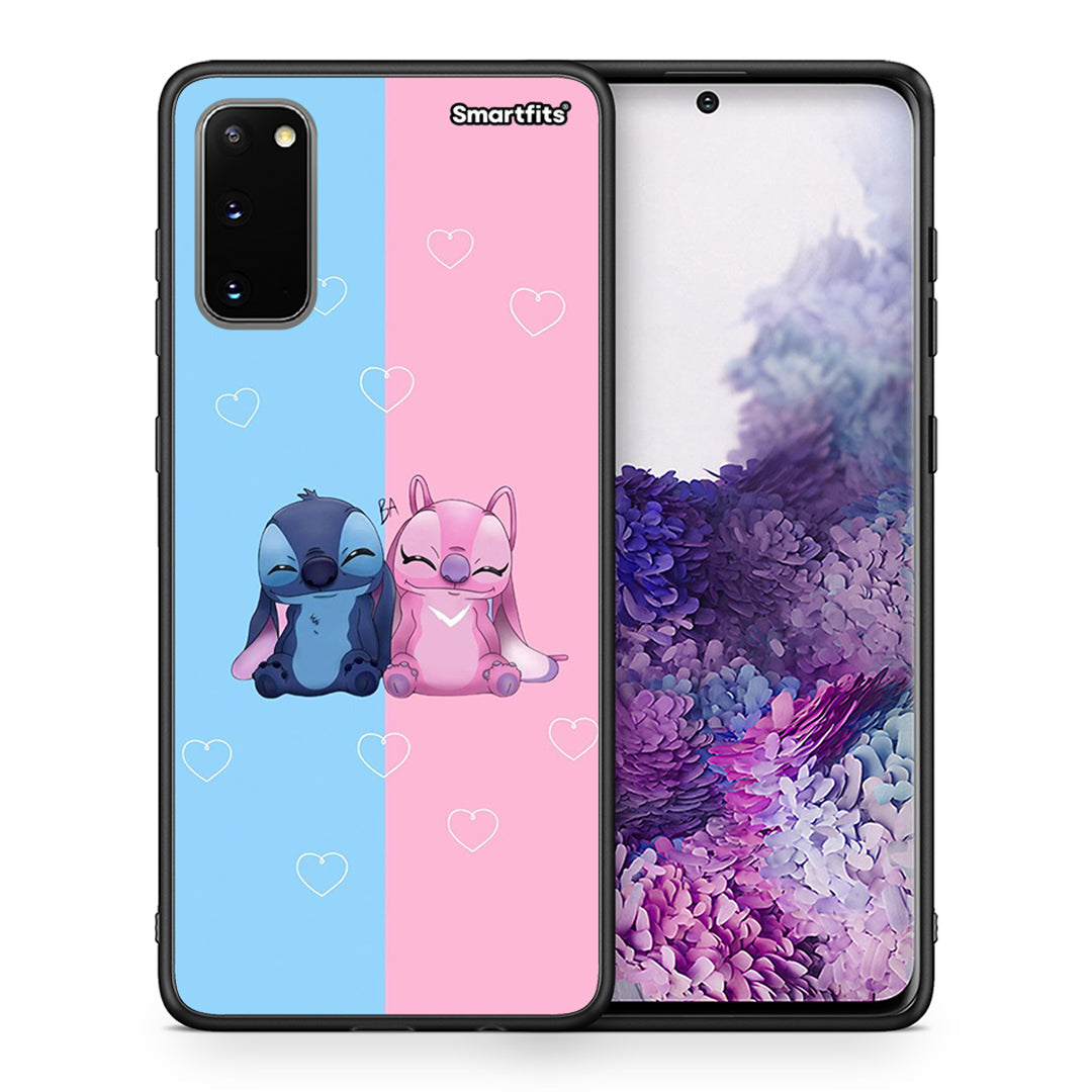 Θήκη Samsung S20 Stitch And Angel από τη Smartfits με σχέδιο στο πίσω μέρος και μαύρο περίβλημα | Samsung S20 Stitch And Angel case with colorful back and black bezels