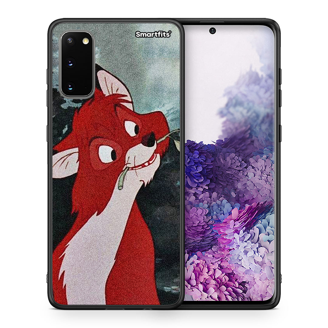 Θήκη Samsung S20 Tod And Vixey Love 1 από τη Smartfits με σχέδιο στο πίσω μέρος και μαύρο περίβλημα | Samsung S20 Tod And Vixey Love 1 case with colorful back and black bezels