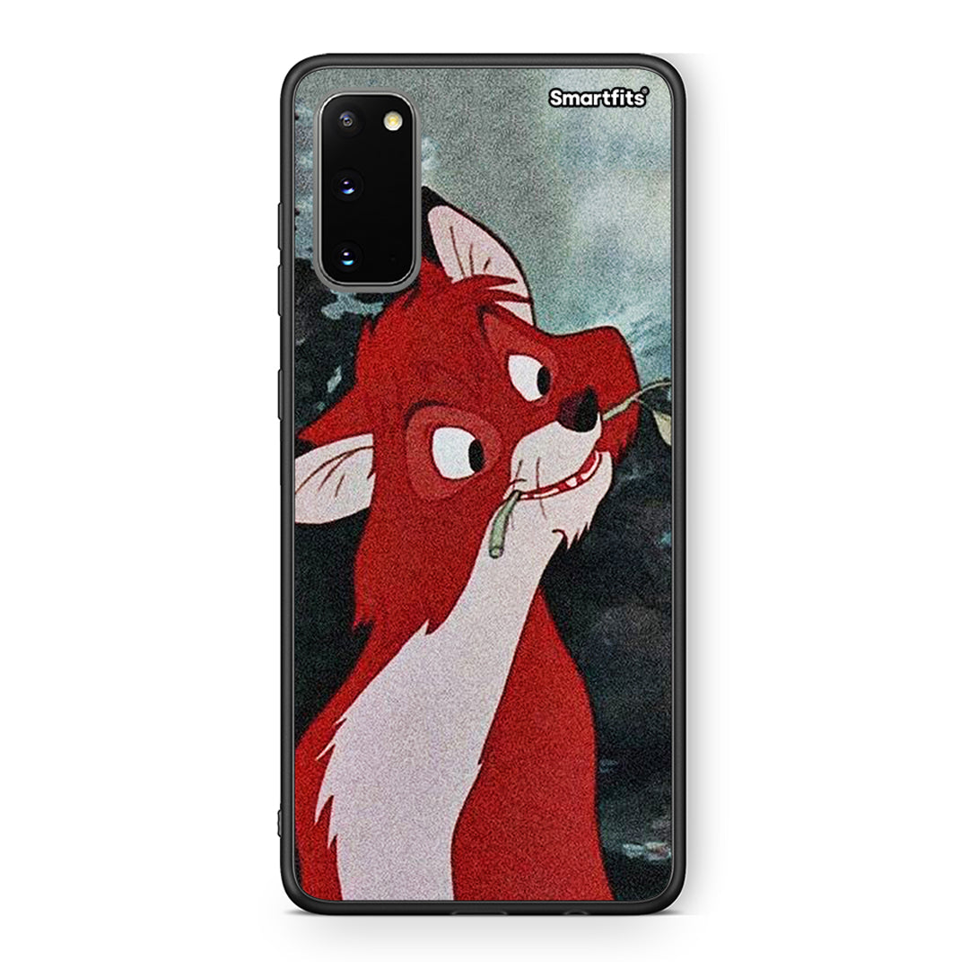 Samsung S20 Tod And Vixey Love 1 θήκη από τη Smartfits με σχέδιο στο πίσω μέρος και μαύρο περίβλημα | Smartphone case with colorful back and black bezels by Smartfits
