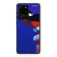 Thumbnail for Samsung S20 Ultra Alladin And Jasmine Love 2 θήκη από τη Smartfits με σχέδιο στο πίσω μέρος και μαύρο περίβλημα | Smartphone case with colorful back and black bezels by Smartfits