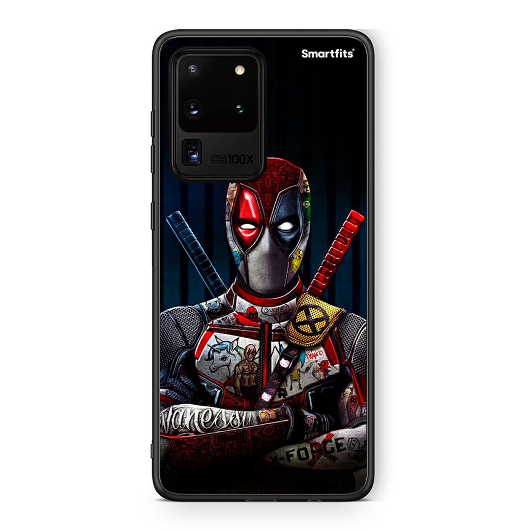 Samsung S20 Ultra Funny Guy θήκη από τη Smartfits με σχέδιο στο πίσω μέρος και μαύρο περίβλημα | Smartphone case with colorful back and black bezels by Smartfits