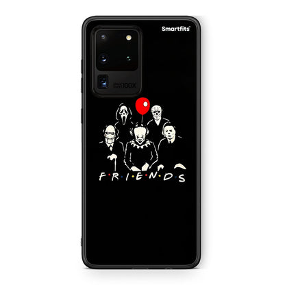 Samsung S20 Ultra Halloween Friends Θήκη από τη Smartfits με σχέδιο στο πίσω μέρος και μαύρο περίβλημα | Smartphone case with colorful back and black bezels by Smartfits