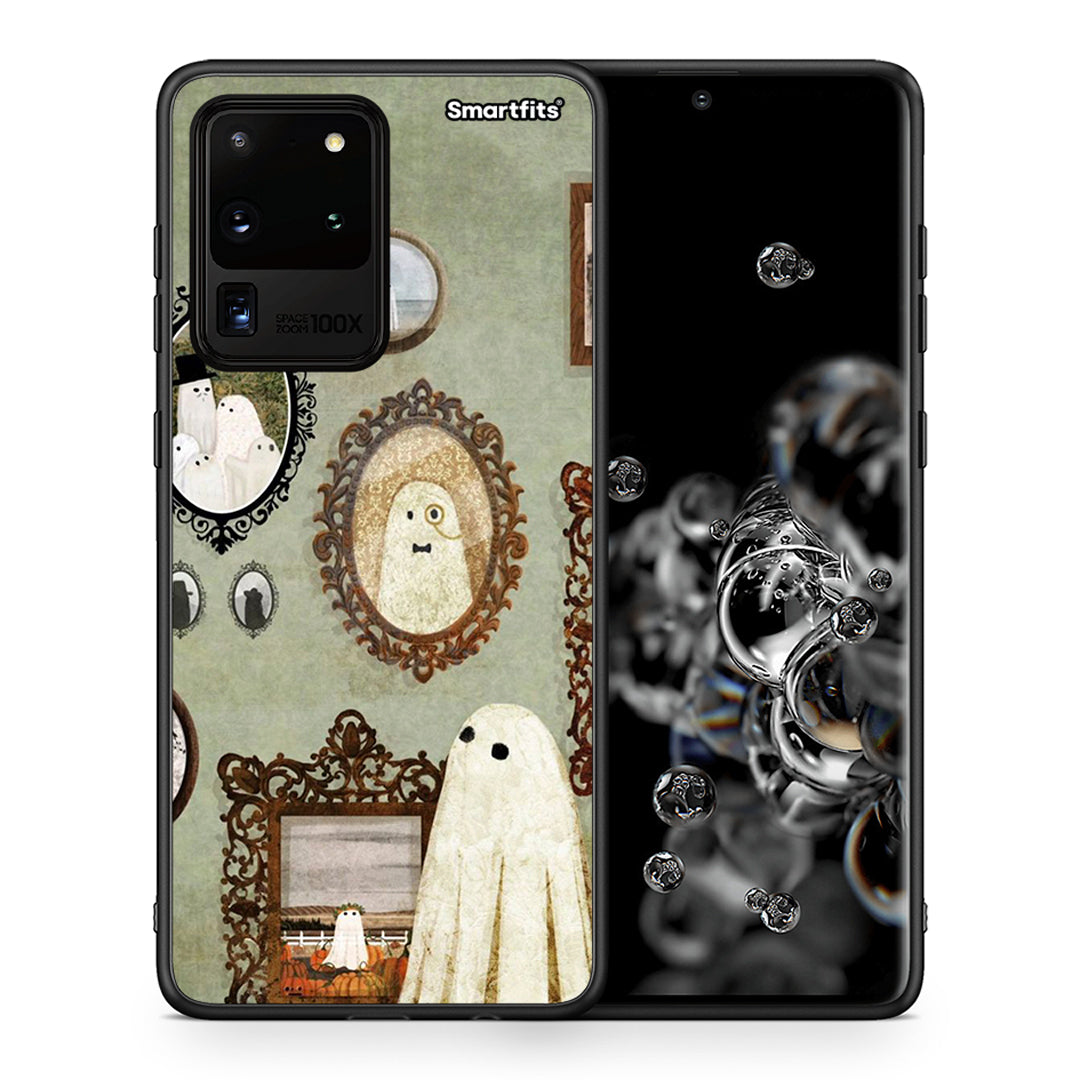 Θήκη Samsung S20 Ultra Halloween Ghost Season από τη Smartfits με σχέδιο στο πίσω μέρος και μαύρο περίβλημα | Samsung S20 Ultra Halloween Ghost Season case with colorful back and black bezels