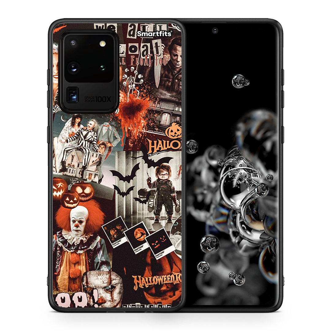Θήκη Samsung S20 Ultra Halloween Spooky Season από τη Smartfits με σχέδιο στο πίσω μέρος και μαύρο περίβλημα | Samsung S20 Ultra Halloween Spooky Season case with colorful back and black bezels