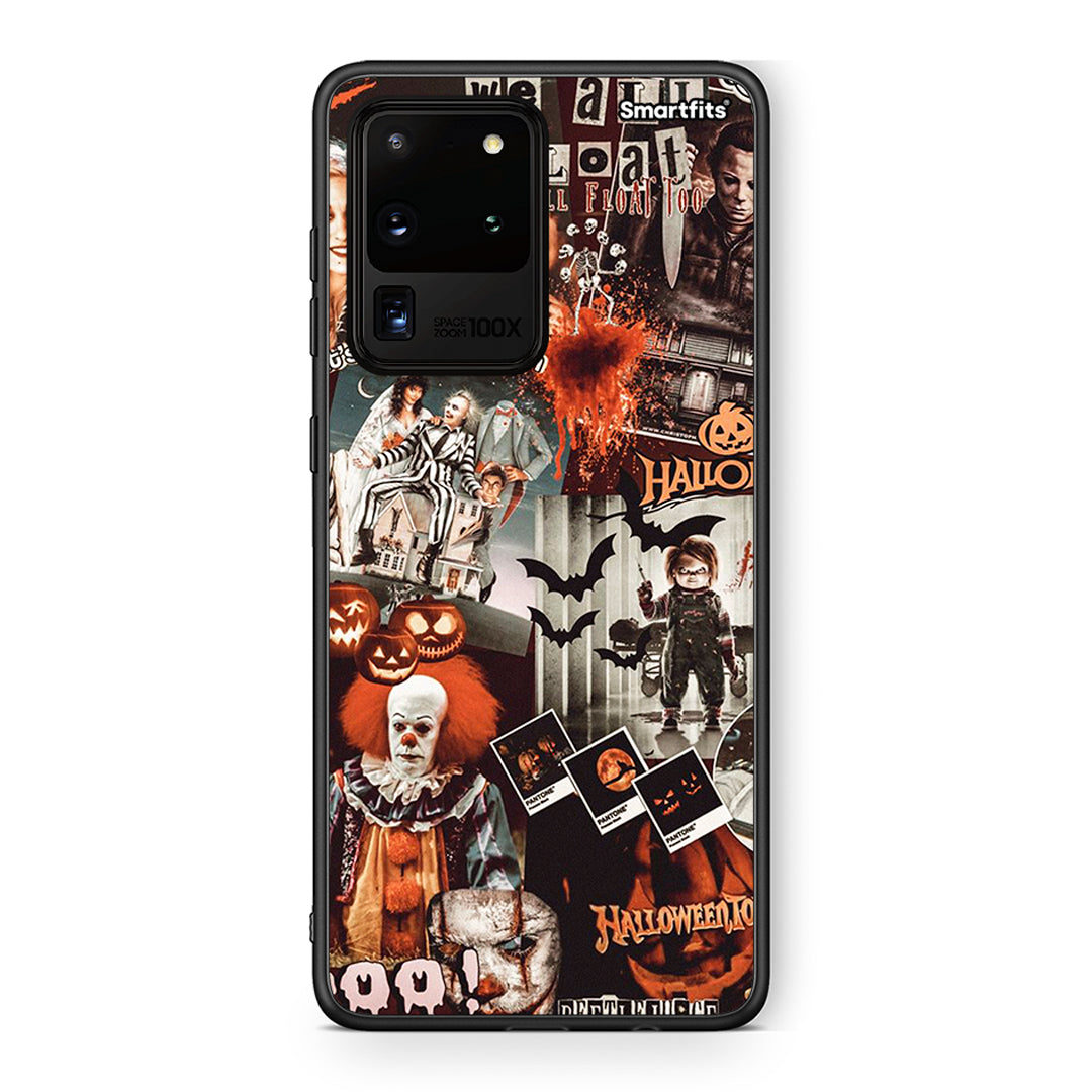 Samsung S20 Ultra Halloween Spooky Season Θήκη από τη Smartfits με σχέδιο στο πίσω μέρος και μαύρο περίβλημα | Smartphone case with colorful back and black bezels by Smartfits